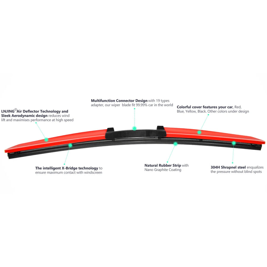 Windshield Wiper Blade Set for Honda/cr-z ZF 2010-Now 2010 and Newer