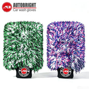 Oversized Plush Microfiber Car Wash Mitt with Wide Cuff