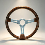 350 mm Wood-Grain Three-Spoke Steering Wheel