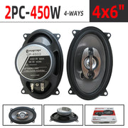 4x6-Inch 900W 4-Way Coaxial Car Speakers