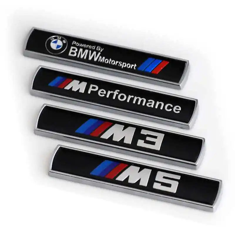 M Side Fender Emblem Stickers for BMW M3/M5/3 Series/5 Series, Side Wing Badge Decor Modification Decals
