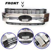 Chrome Front Grille – 2017–2019 Ford Super Duty F-250/F-350/F-450
