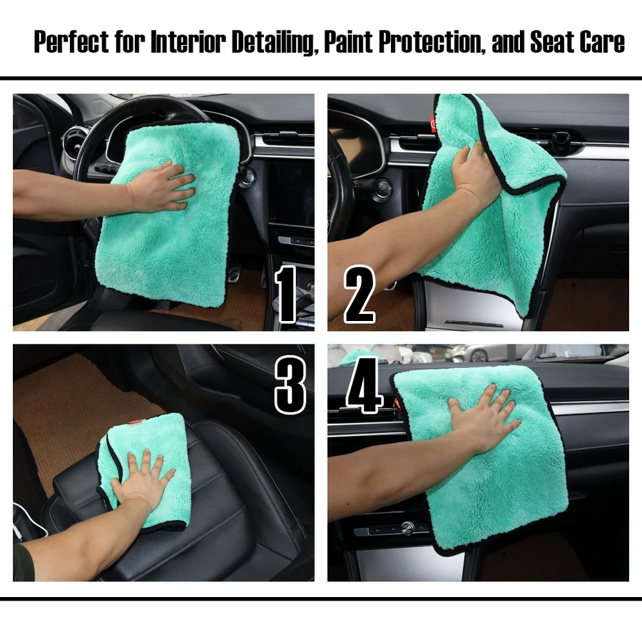 1200 GSM Microfiber Car Drying Towel - Size Options