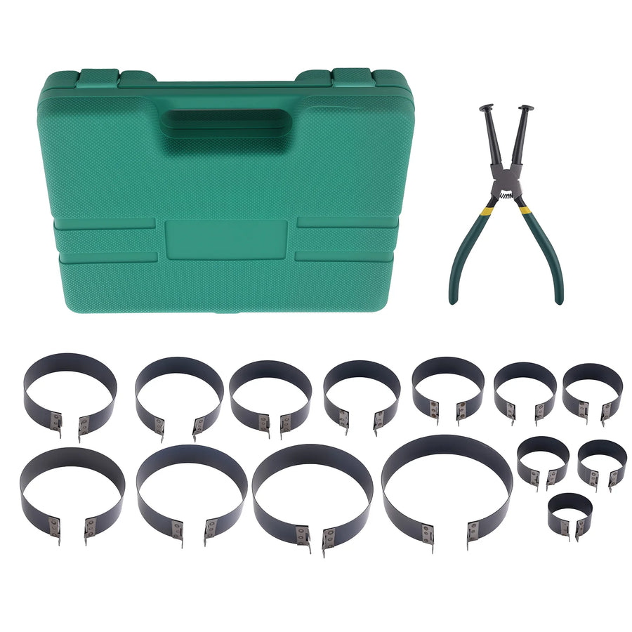 14-Piece Piston Ring Compressor and Installer Tool Kit