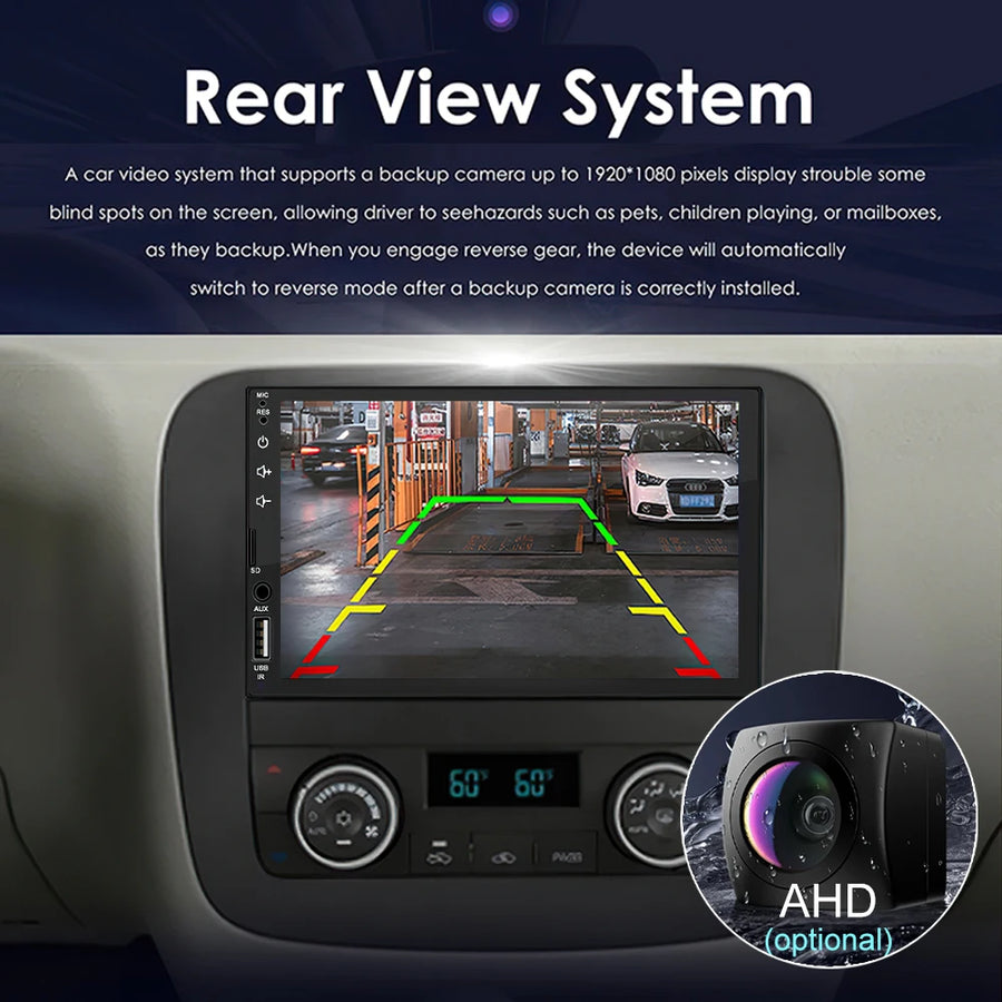 7-Inch Double-DIN CarPlay and Android Auto Touchscreen Receiver
