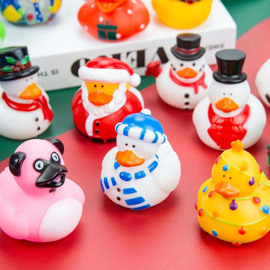 Christmas Rubber Duck Assortment – 6, 12 or 24 Pieces