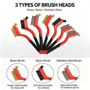 3-Piece Wire & Nylon Cleaning Brush Set