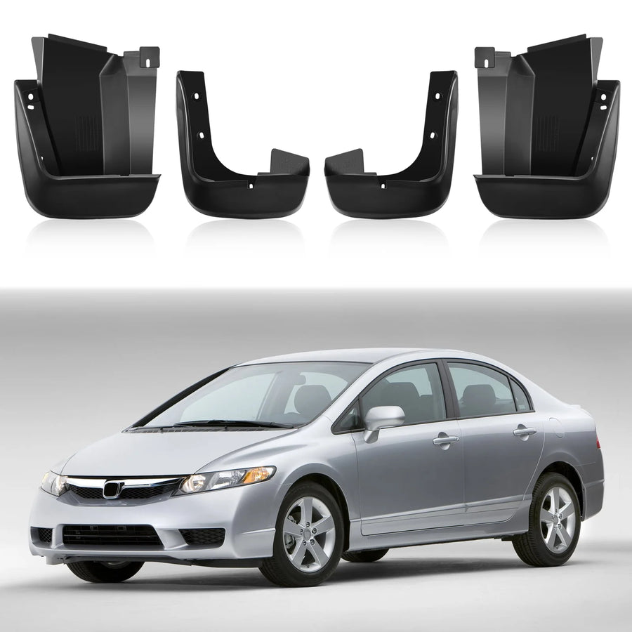 Honda Civic Sedan Front & Rear Splash Guard Set – 2006–2011