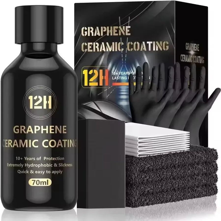 Graphene Ceramic Coating Kit with UV Tracking – 70 mL