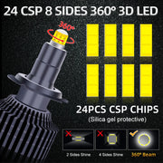 2-Piece H1/H7/H11/9005/9006/9012 LED Headlight Bulb – 6000K, CANBUS