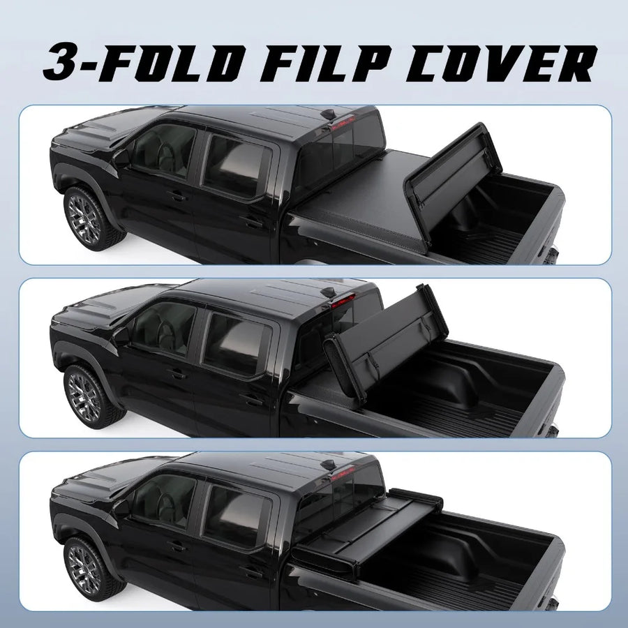 Tri-Fold Tonneau Cover for 2024–2026 Toyota Tacoma
