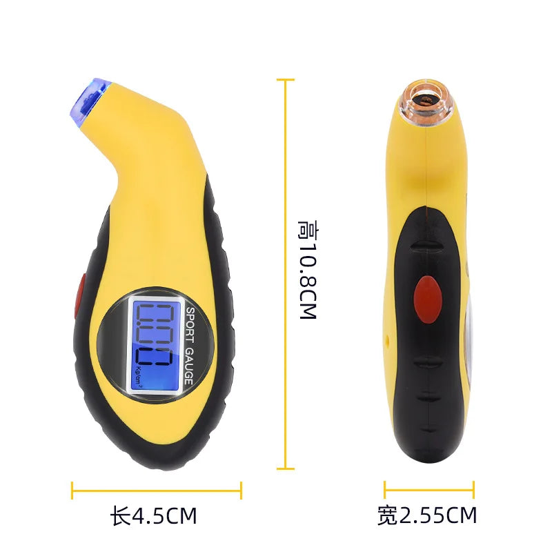 Digital Tire Pressure Gauge with LCD – 0–100 PSI