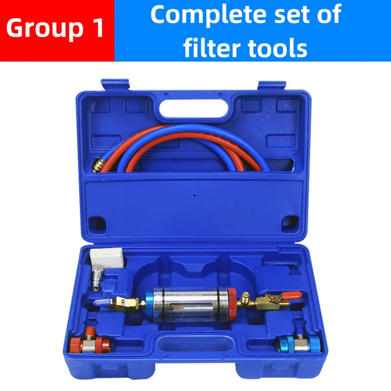 Automotive A/C Refrigerant Oil Analyzer & Filtration Tool