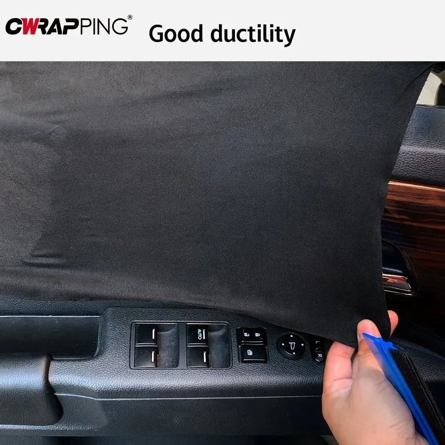 Self-Adhesive Suede-Look Interior Trim Wrap Film