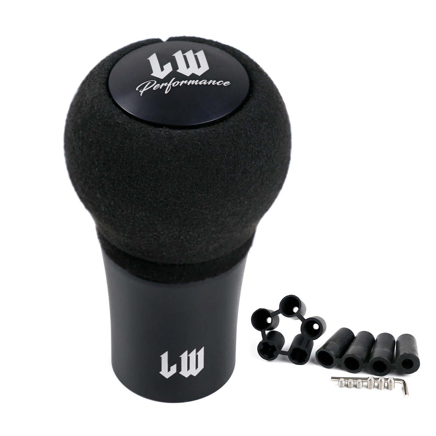 Universal Black Suede Manual Shift Knob