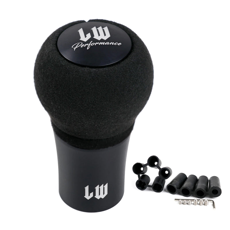 Universal Black Suede Manual Shift Knob