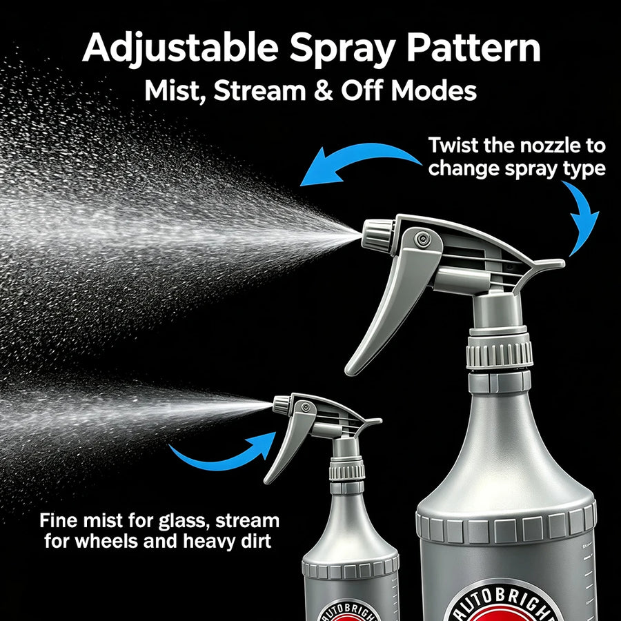 Adjustable Detailing Spray Bottle & Replacement Nozzle Options