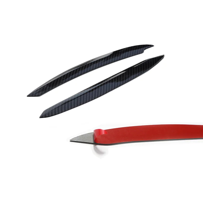 Gloss Black Headlight Eyebrow Trim Set for 2014–2017 Volkswagen Golf