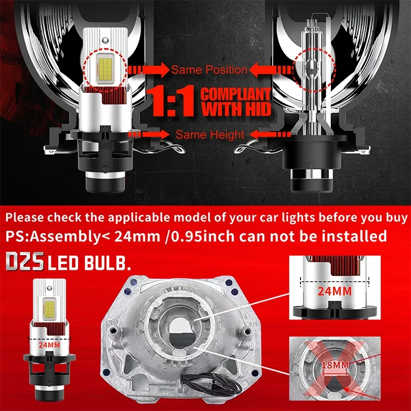 D2S/D4S LED Headlight Conversion Bulb – CANBUS