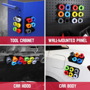 18-Piece Spill-Free Engine Oil Funnel Set with 12 Adapters, 1.59 Quart