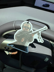 Tactical Kid in tactical gear holding a sniper rifle Zen Tea Hanging Car Air Freshener – GW1767