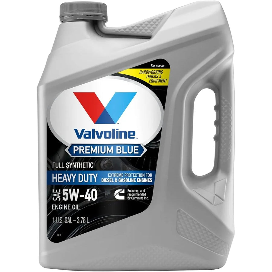 Valvoline Premium Blue Extreme Full Synthetic 5W-40 Diesel Oil, 1 Gallon Case of 3