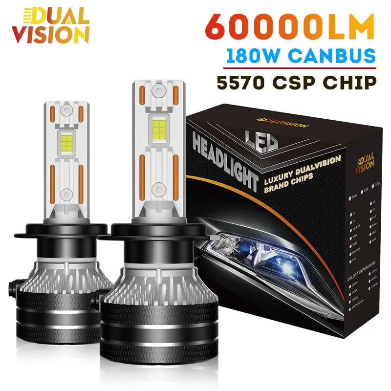H1/H4/H7/H11/9005/9006 LED Headlight Bulb – 8000K, CANBUS