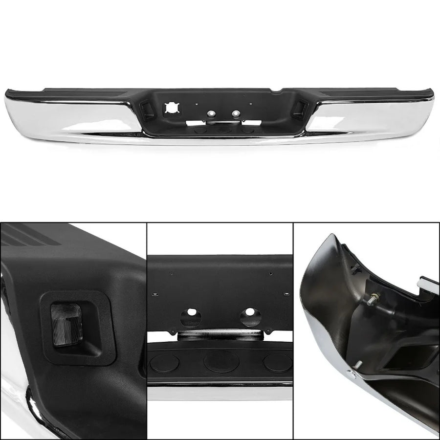 Chrome Rear Bumper Assembly for 2002–2009 Dodge Ram 1500