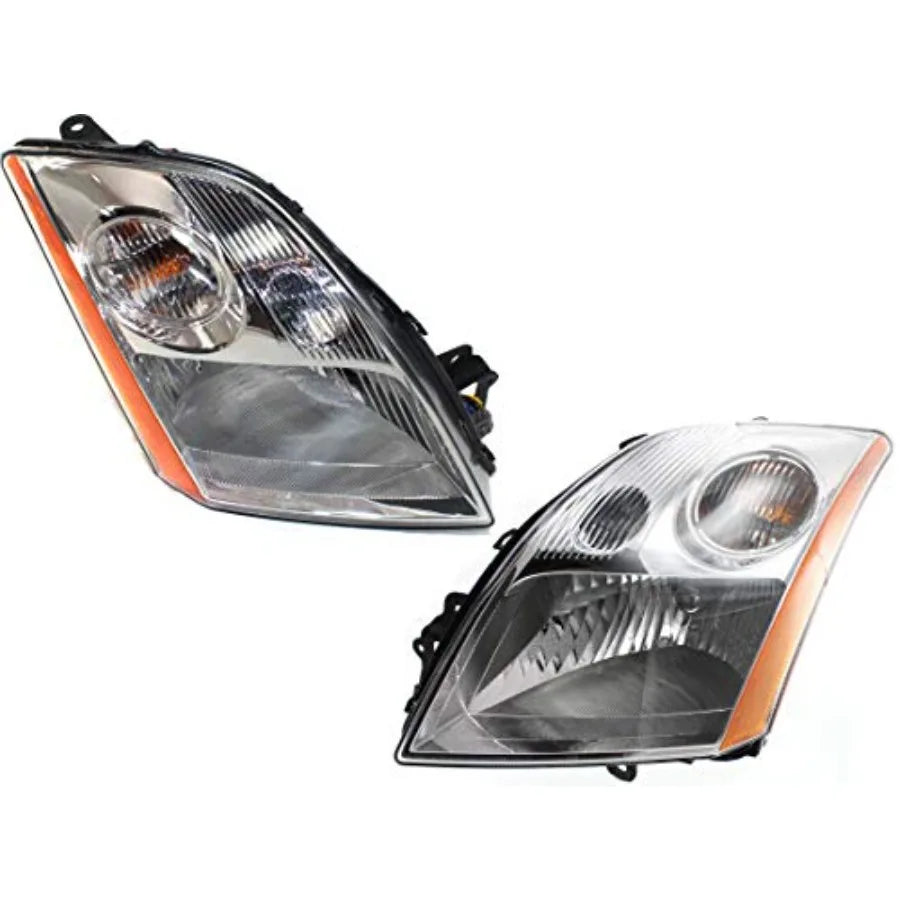 Halogen Headlight Assembly Set for 2007–2009 Nissan Sentra