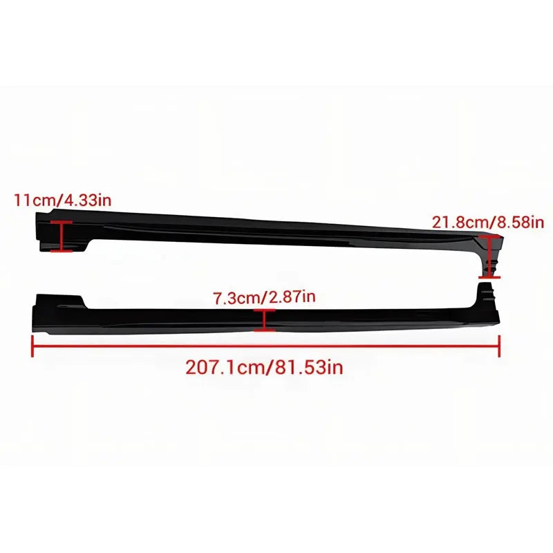 2-Piece Side Skirt Extension Kit for Chevrolet Malibu 2016-2023