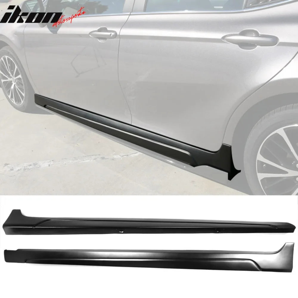 Matte Black Side Skirt Extension Set for 2018–2024 Toyota Camry