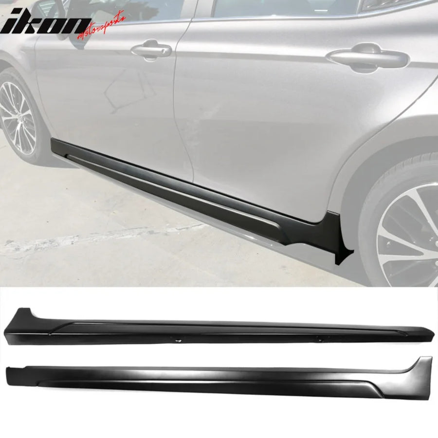 Matte Black Side Skirt Extension Set for 2018–2024 Toyota Camry