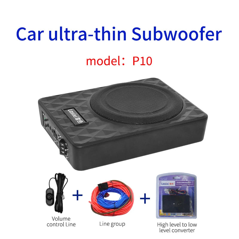 P10 10-Inch 160W Powered Under-Seat Car Subwoofer