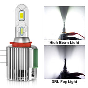 2-Piece H15 LED Headlight Bulb – 6500K, CANBUS