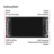 7-Inch CarPlay Receiver for Toyota Vios, Crown, Camry, Hiace, Previa, Corolla, RAV4 and Prado