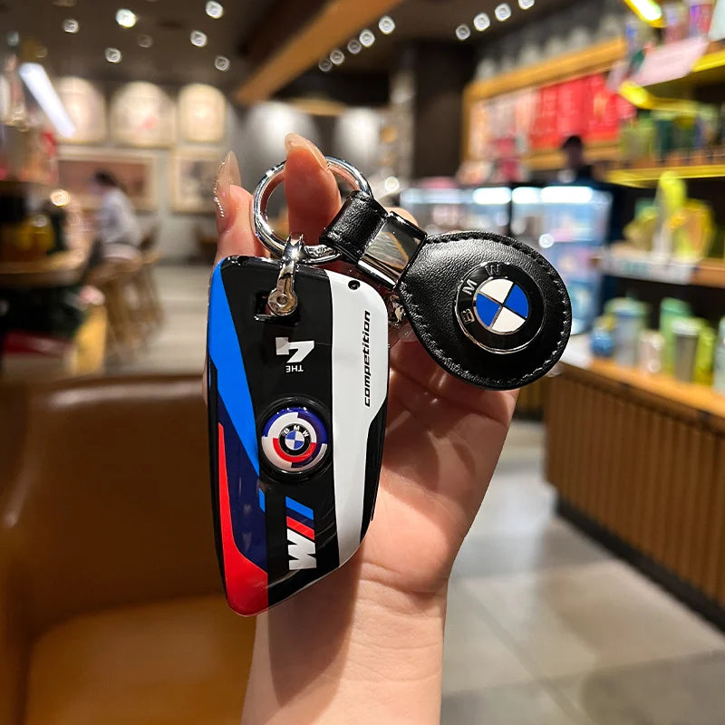 Zinc Alloy and Silicone Car Key Case Cover for BMW