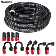 20ft Stainless Steel Braided 6/8/10/AN CPE Fuel/Oil Hose Line & Fittings Set