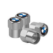 4-Piece M Style Metal Tire Valve Stem Caps for BMW Vehicles