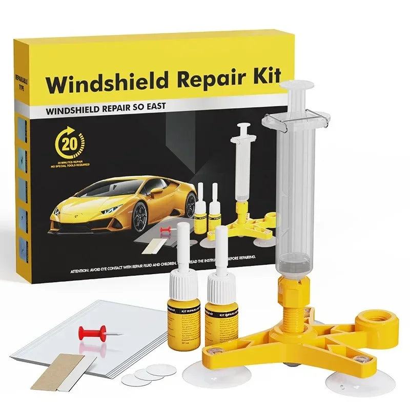 Windshield Chip and Small Crack Repair Resin Kit