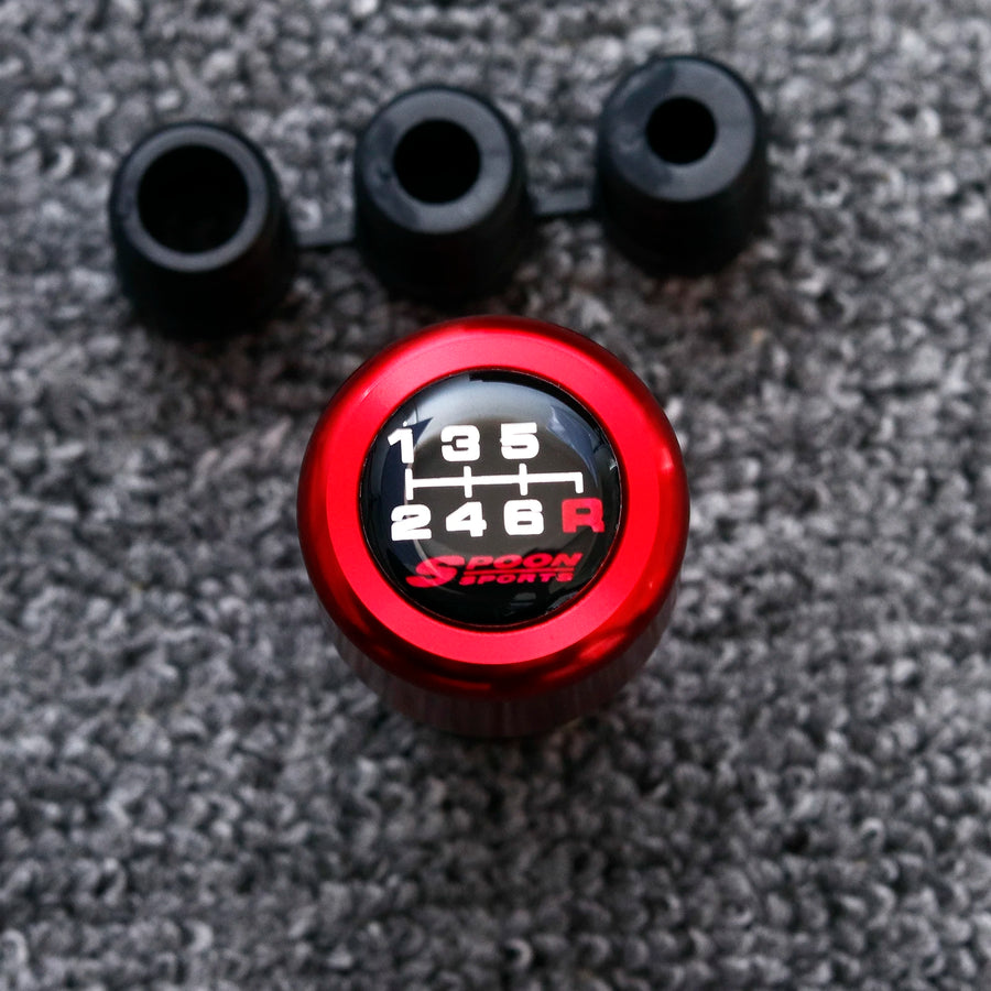 Spoon Sports-Style 6-Speed Aluminum Manual Shift Knob