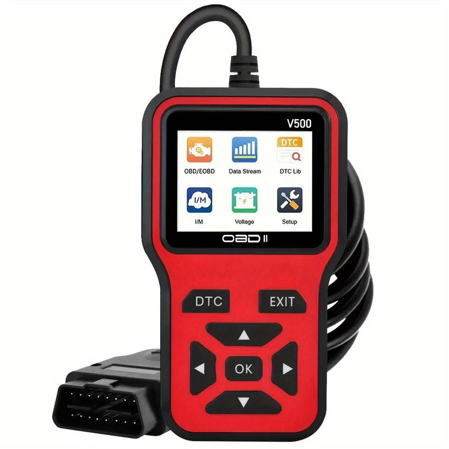 V500 OBD2 Code Reader with Vehicle Voltage and Charging Test