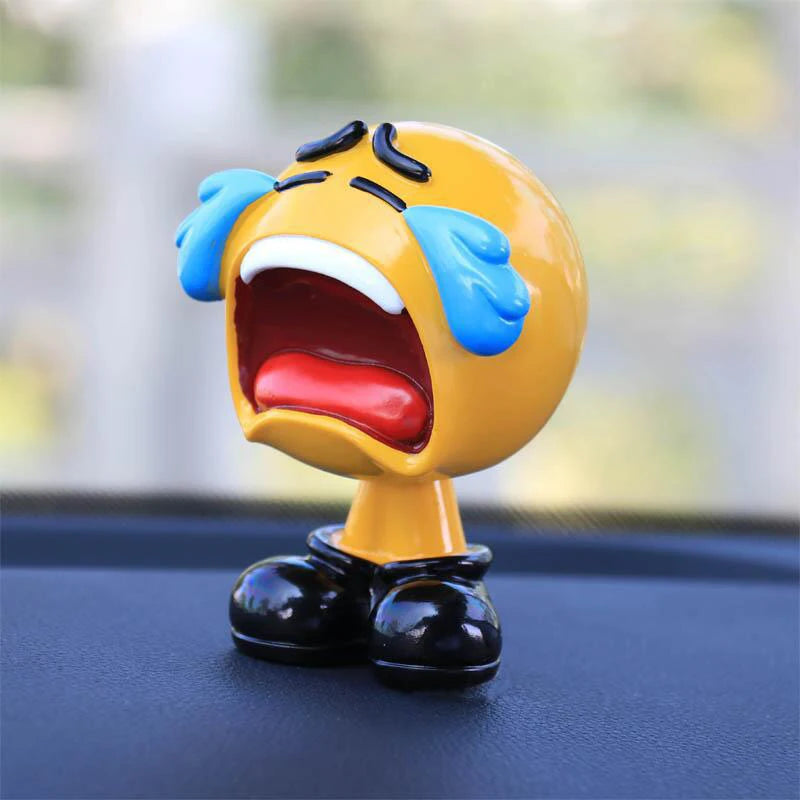 Cartoon Bobblehead Car Dashboard Ornament