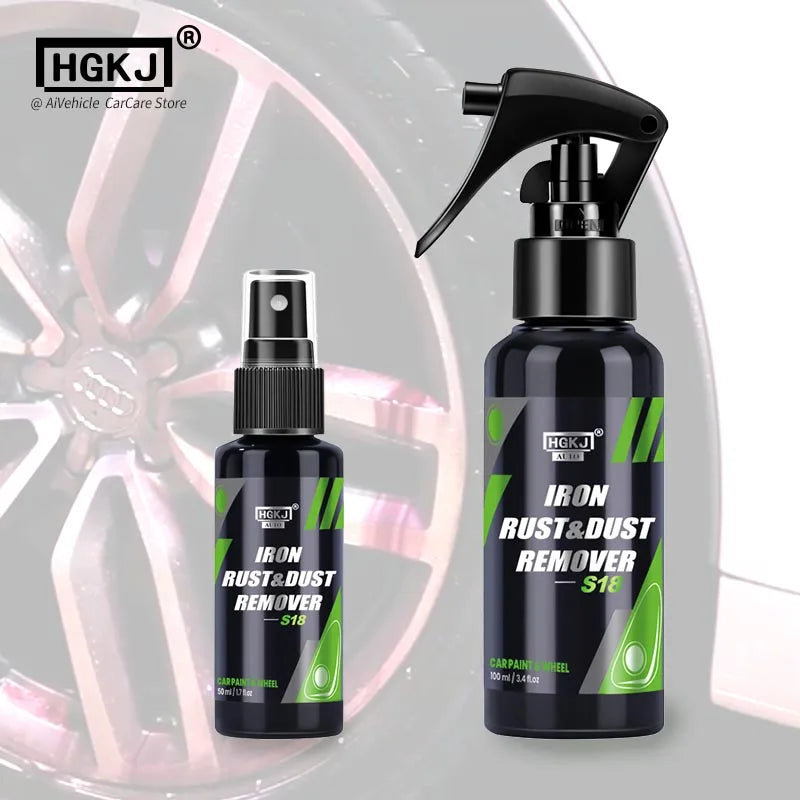 Car Paint & Wheel Iron Particles Powder Cleaning Super Rust Dust Remover Spray Metal Surface Defender Auto Rim Cleaner