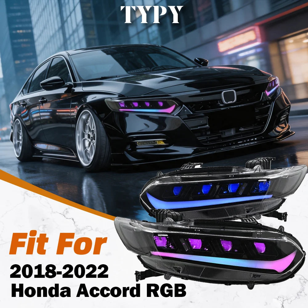 LED Headlight Assembly Set for 2018–2022 Honda Accord