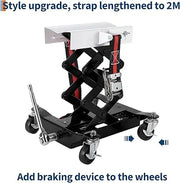450-lb Low-Profile Transmission Jack with Safety Straps
