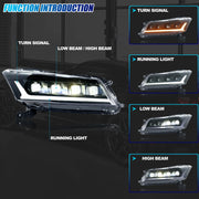 Honda Accord 8th-Gen Sedan LED Headlight Pair – 2008–2012