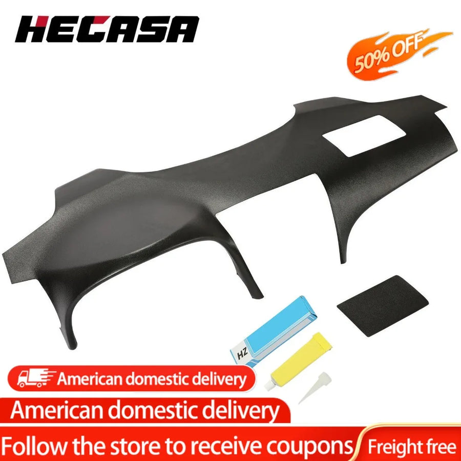 Black ABS Dashboard Cover Overlay for 2007–2011 Toyota Camry