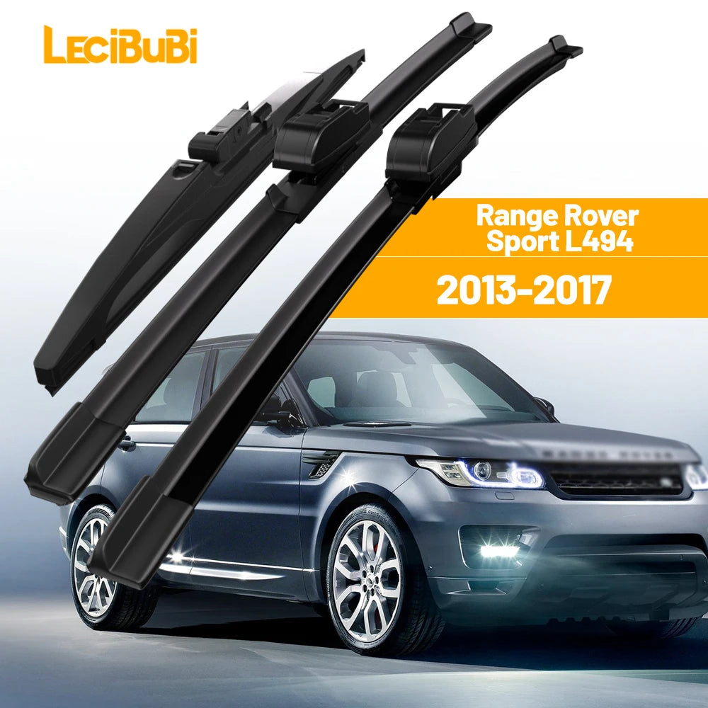 Front & Rear Windshield Wiper Blade Set for Land Rover Range Rover 2013-2017