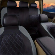9-Piece Universal Car Seat Cover Set – Multiple Black Designs
