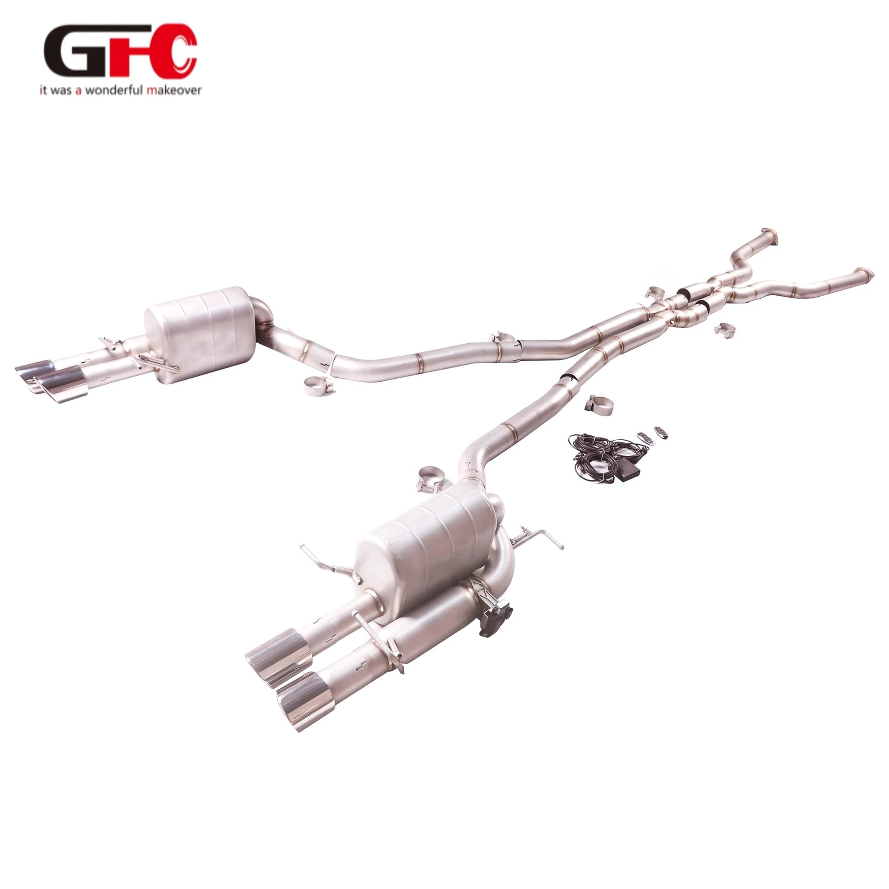 304 Stainless Steel Valved Cat-Back Exhaust System for BMW M5 2003-2010